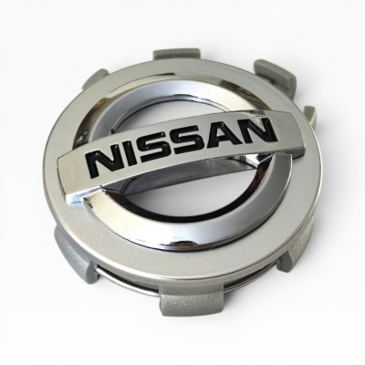 Ковпачки (заглушки) у диски срібні Nissan 60\57мм, NS-034